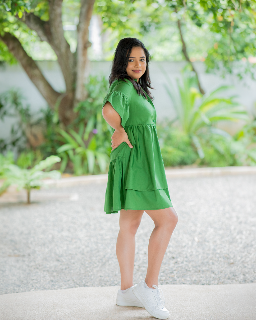 Florence Asymmetric Dress - Image 3