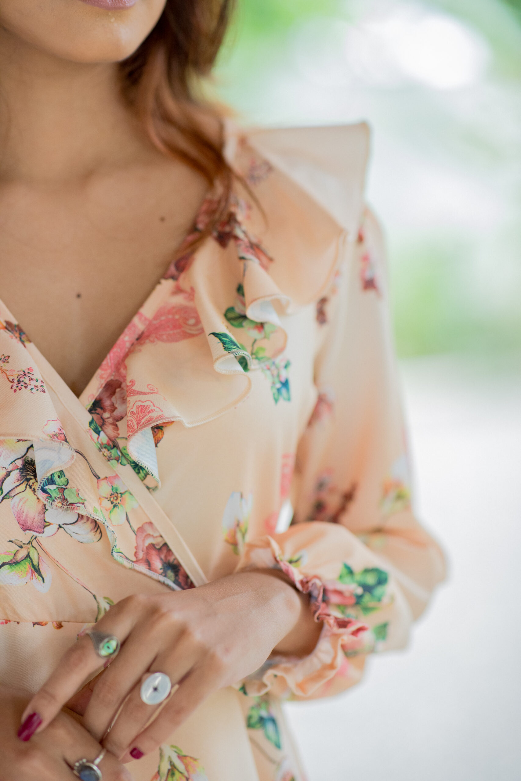 Romaine Cross Over Detailed Dress - Image 3