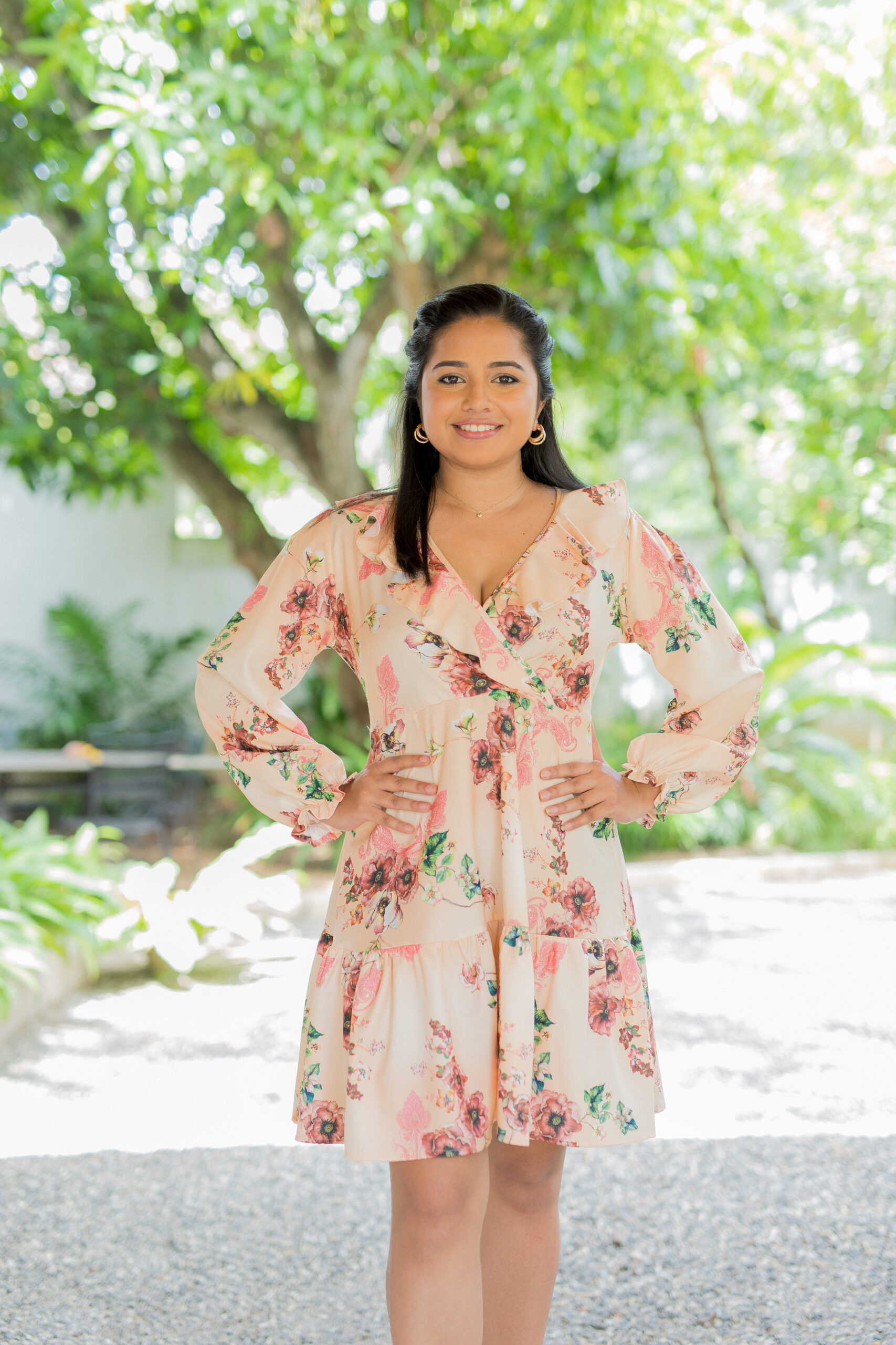 Romaine Cross Over Detailed Dress - Image 5