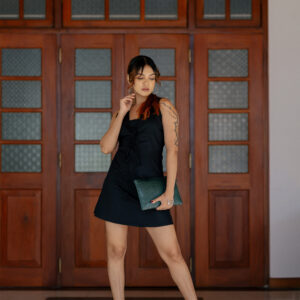 Alternative view of Diana Criss-Cross Mini Black Dress