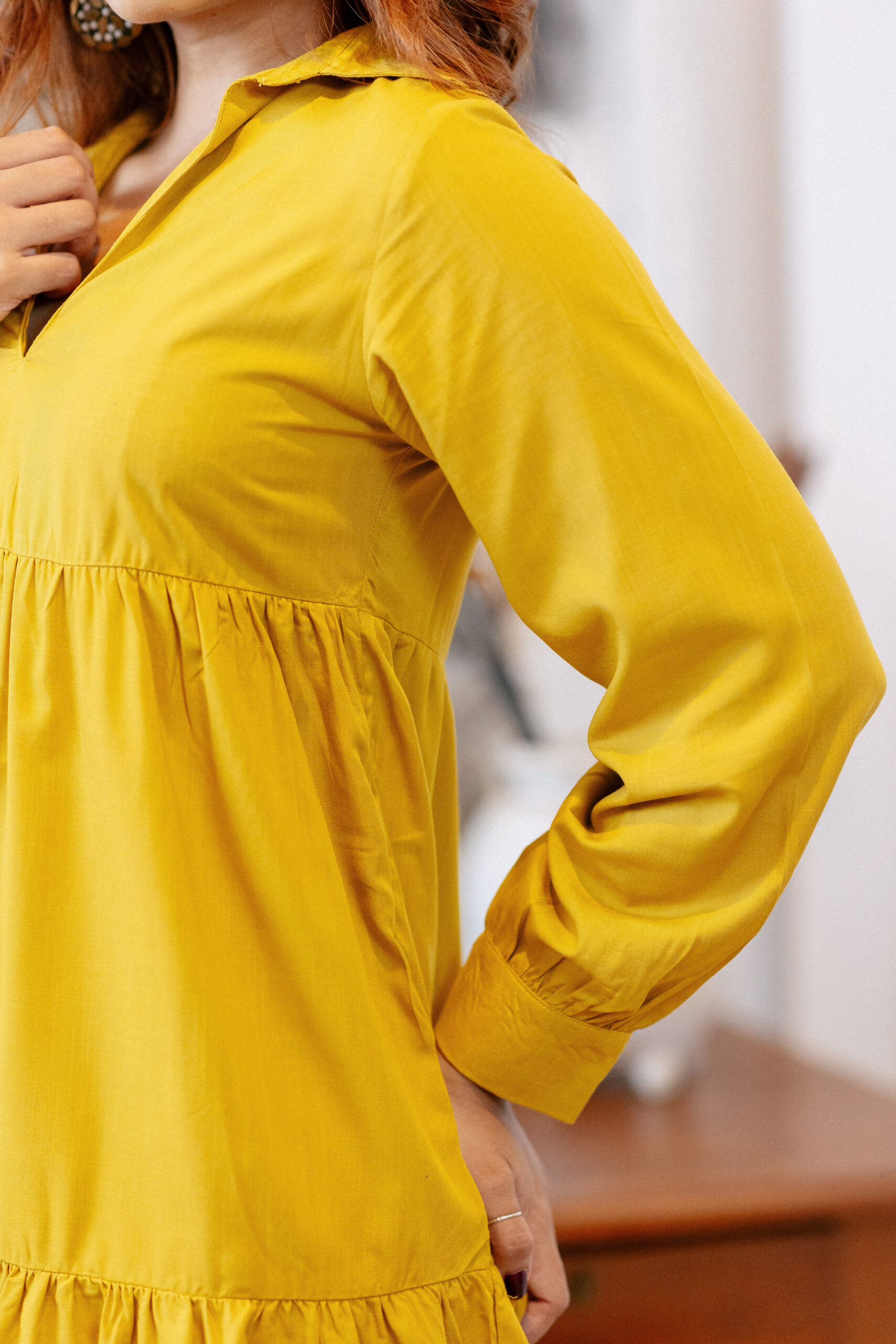Sunshine Mustard Yellow Dress - Image 5
